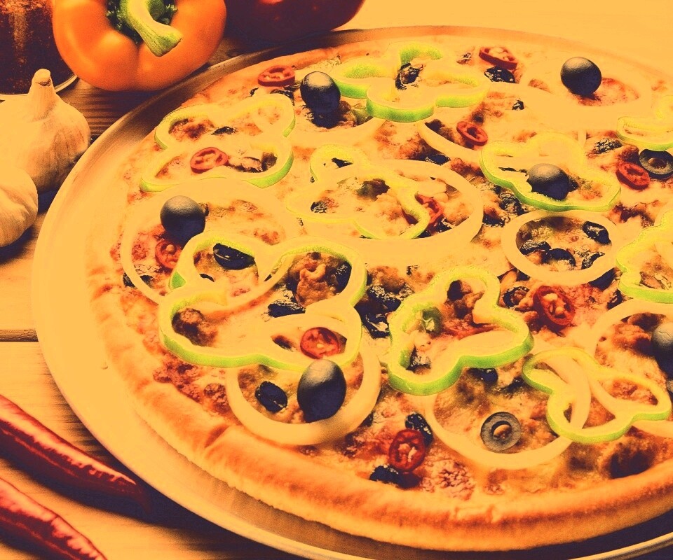 Пицца с паприкой обои