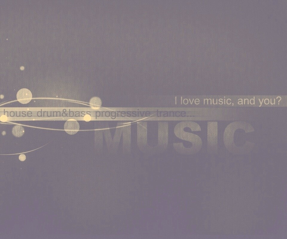 Я люблю музыку, а ты? обои