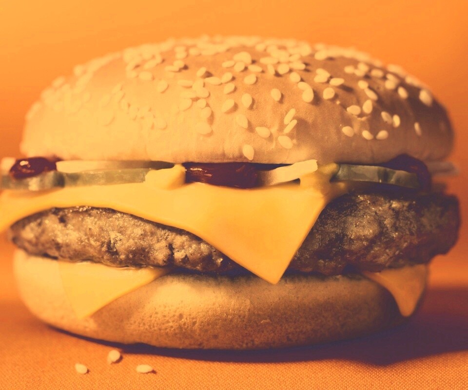 Сочный чизбургер обои