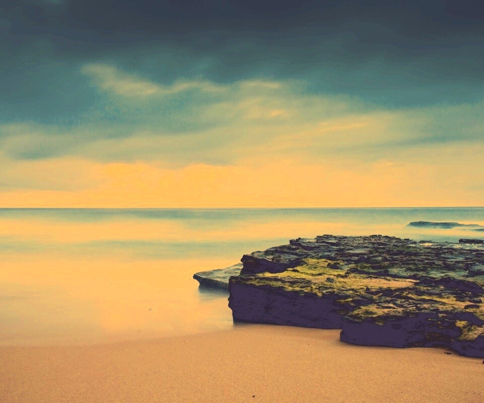 На берегу обои