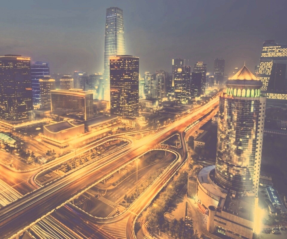 Городская развязка обои