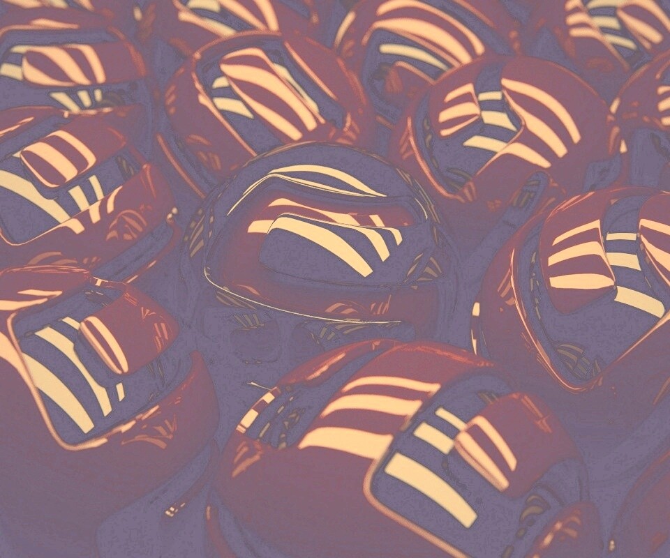 Красные объемные шарики обои