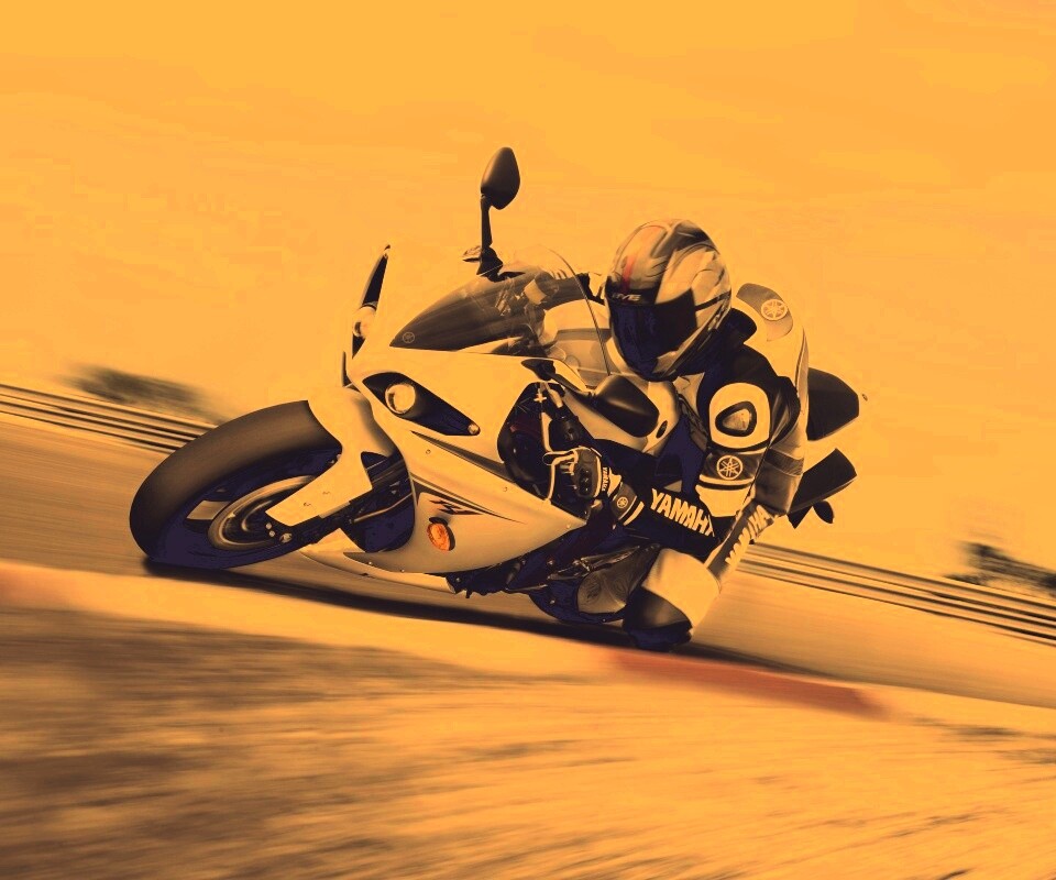 Человек на мотоцикле обои