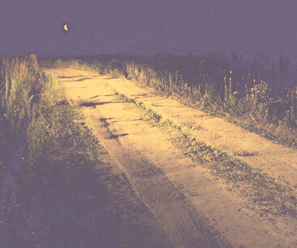 Ночная дорога обои