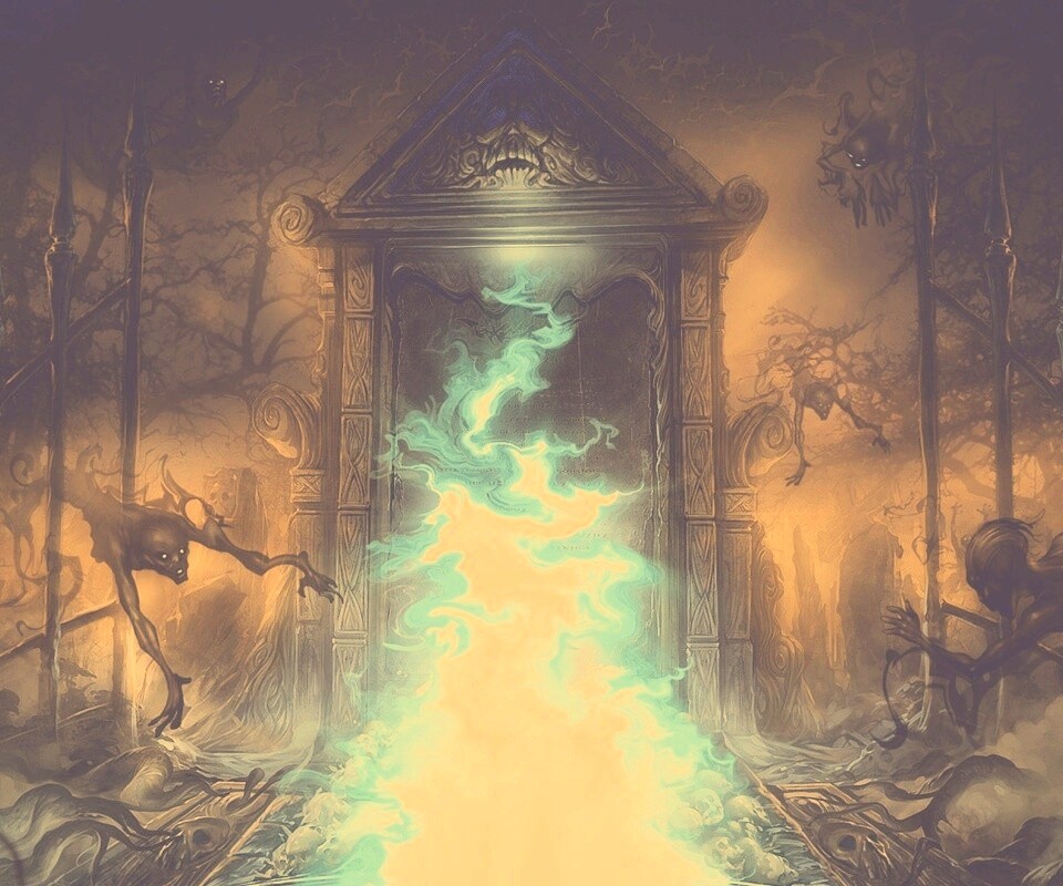 Демонические врата обои