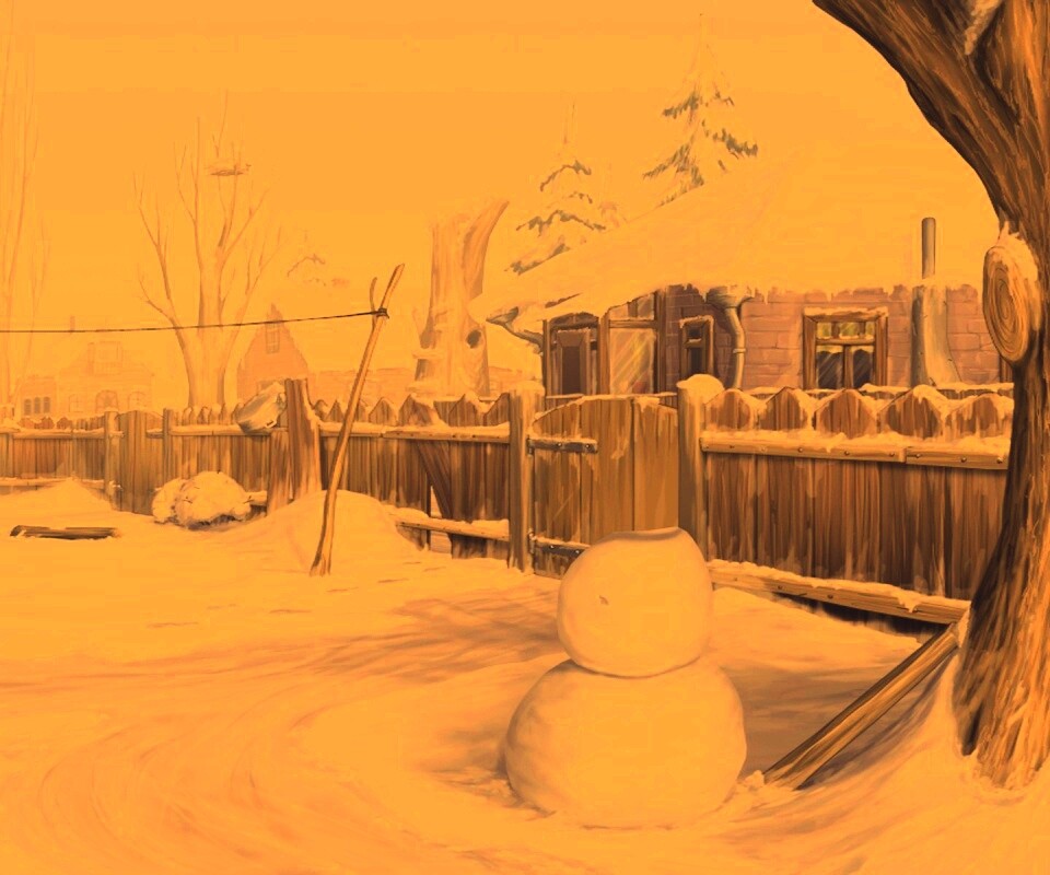 Снеговик обои