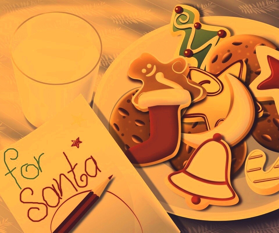 Сладости для санты обои