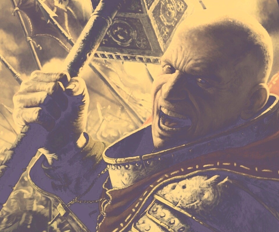 Воин с боевым молотом обои