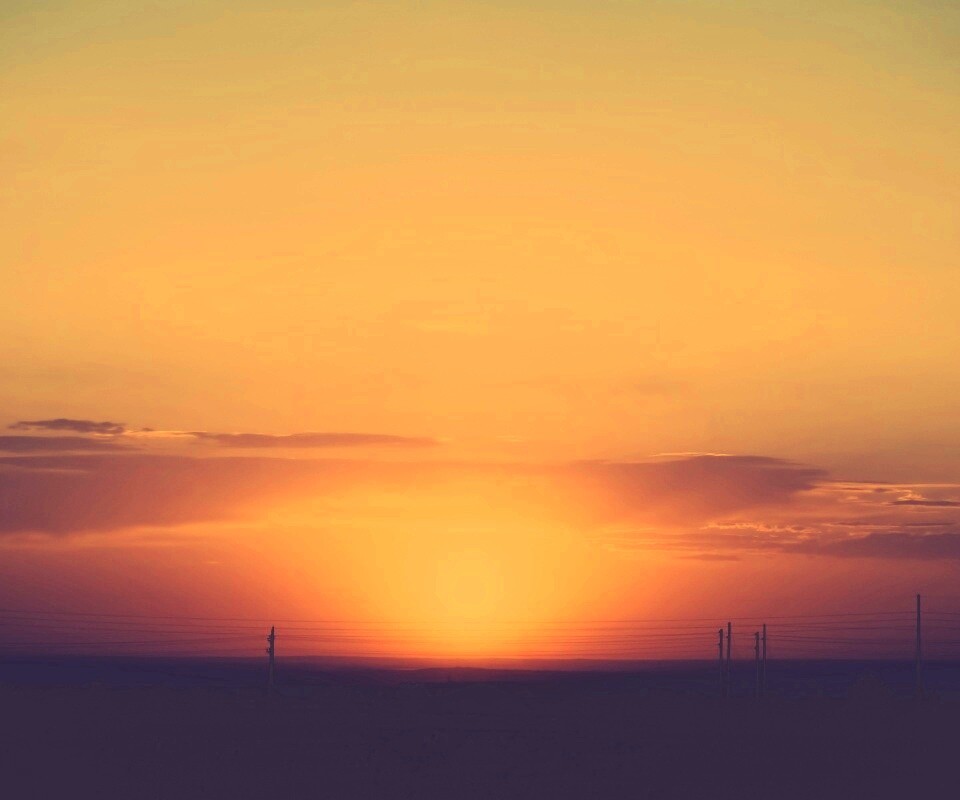 Сказочный закат обои