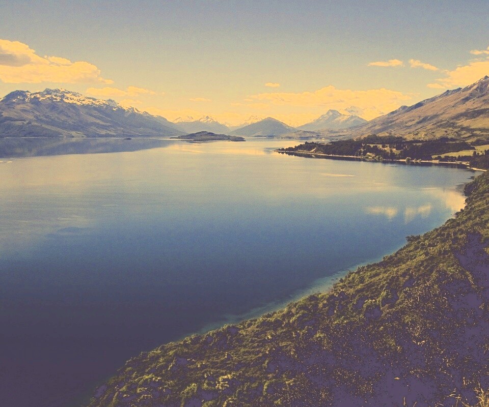 Горное озеро обои