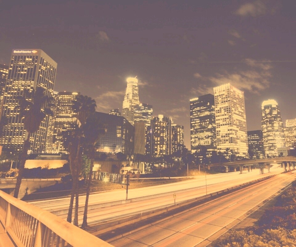 Ночной город обои