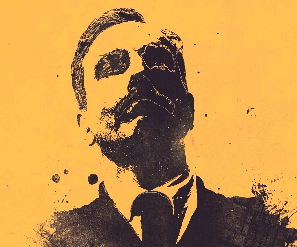 Мужчина в костюме обои