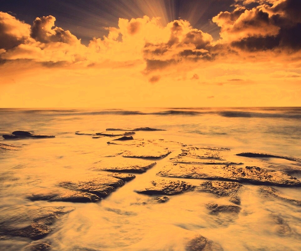 Море в HDR обои