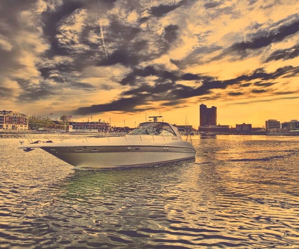 Яхта HDR обои