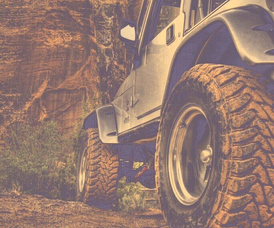 Jeep на бездорожье обои