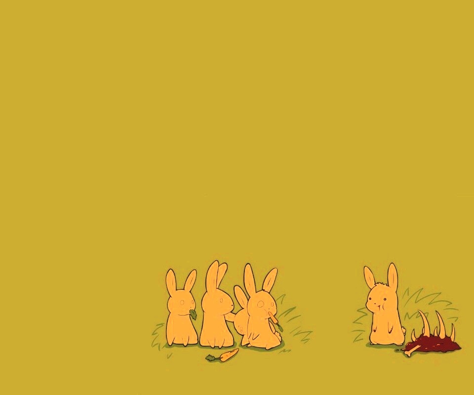 Заяц-каннибал обои