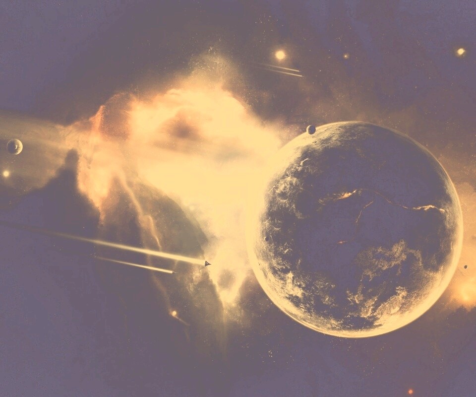 Живописный космос обои