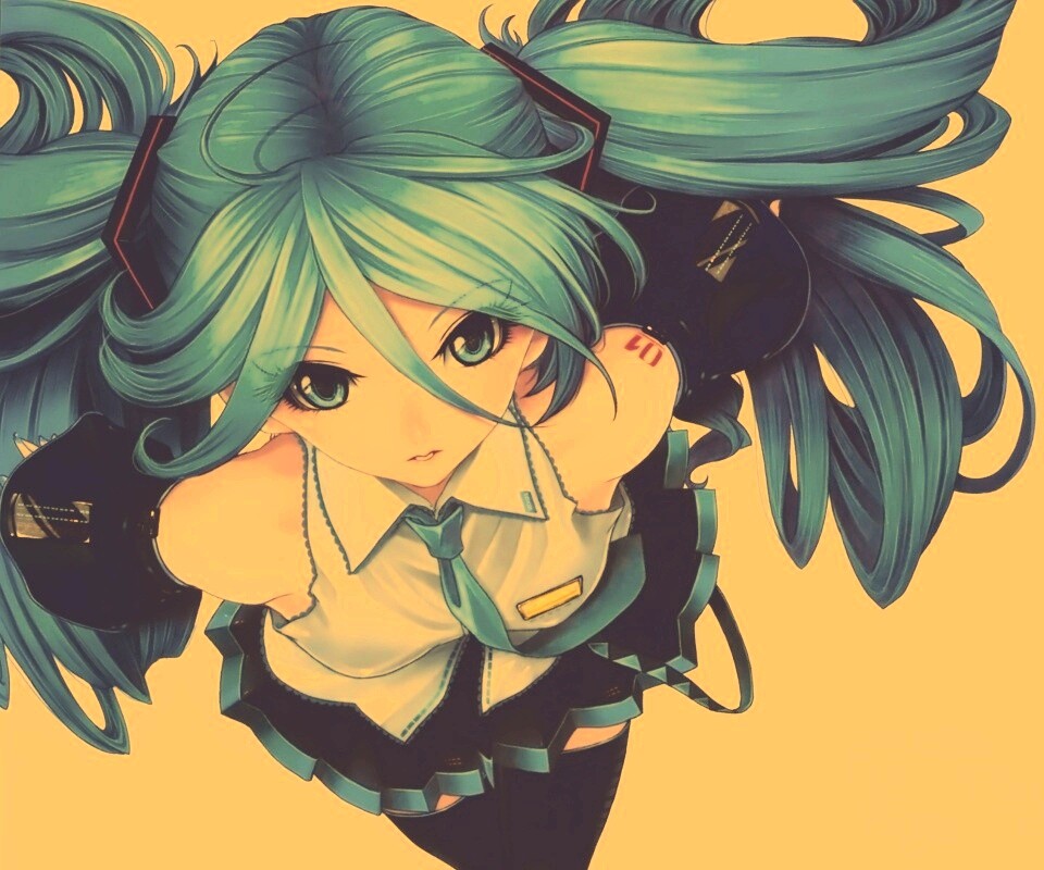 Синеволосая Хатсуне Мику обои