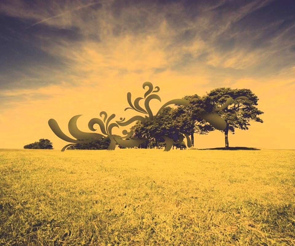 На равнине обои