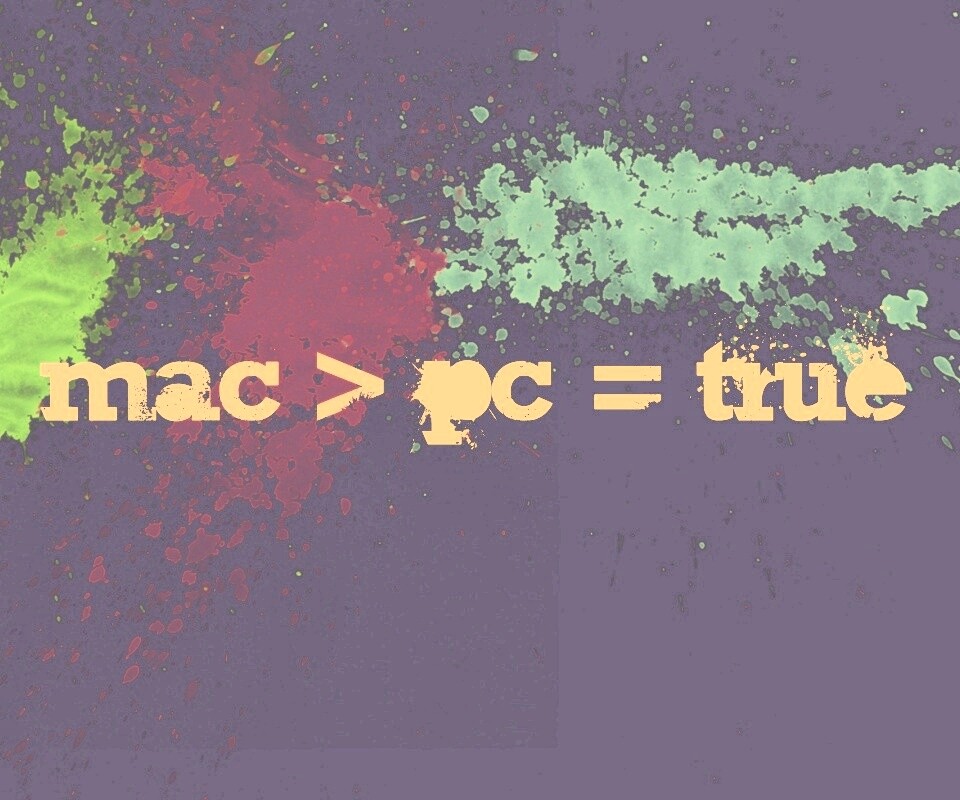 Mac лучше Pc обои