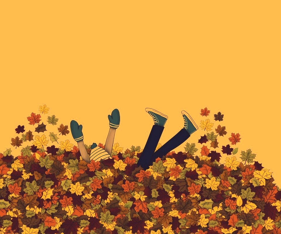 Опавшие листья обои