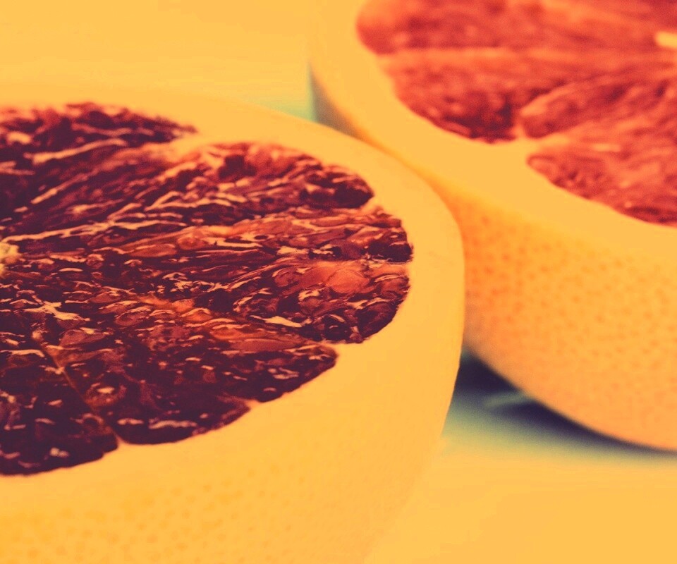 Грейпфрут в разрезе обои