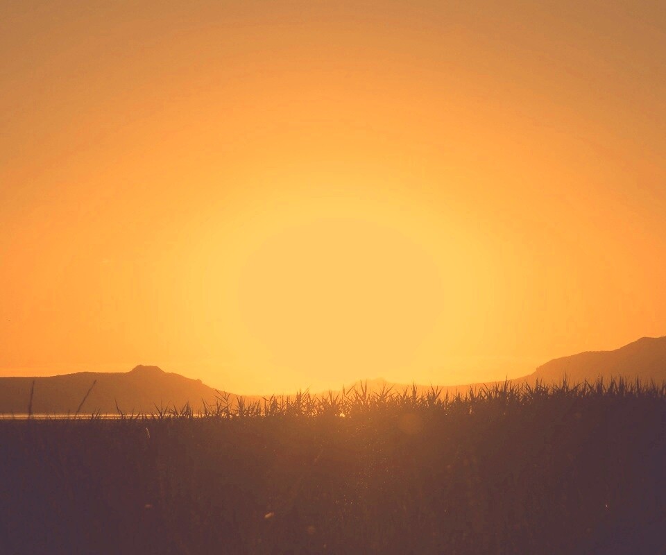 Сельский закат обои