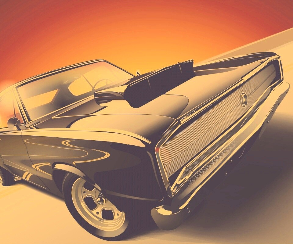 Векторный мускулкар обои