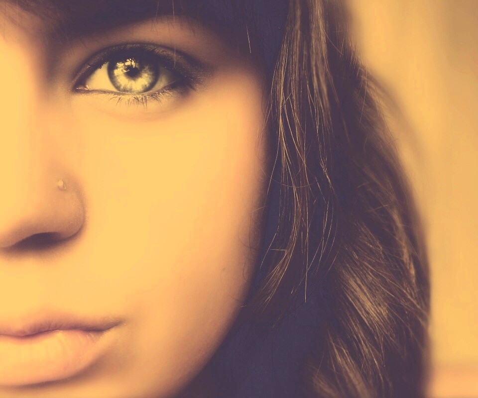 Лицо крупным планом обои