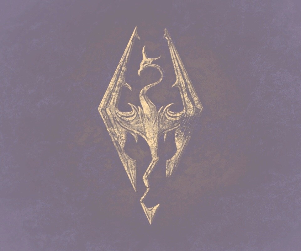 Логотип Skyrim обои