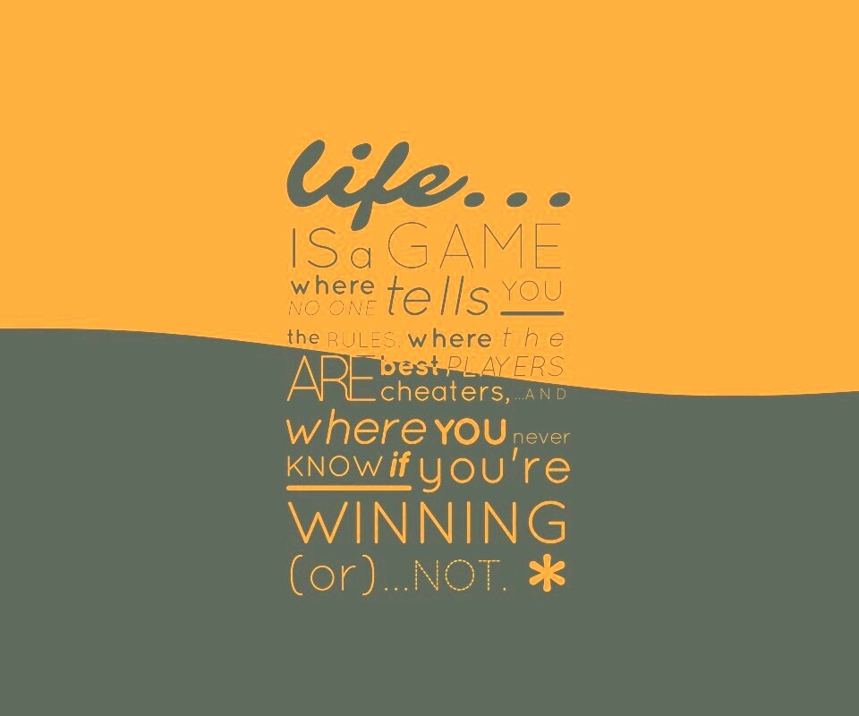 Жизнь - игра обои