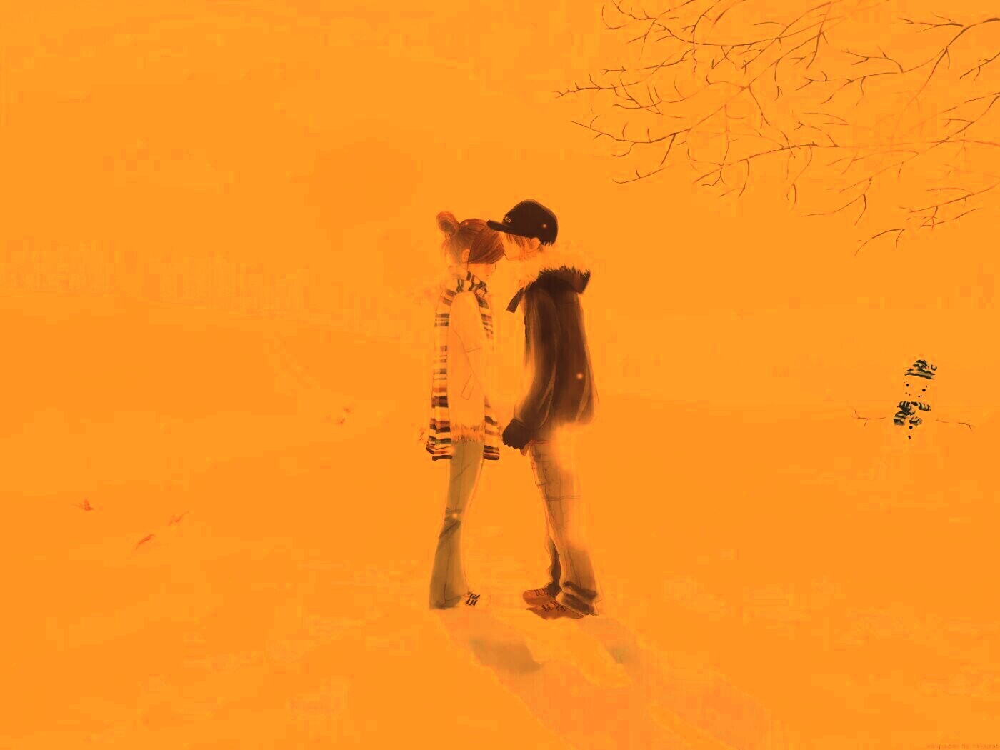 Влюбленная пара обои