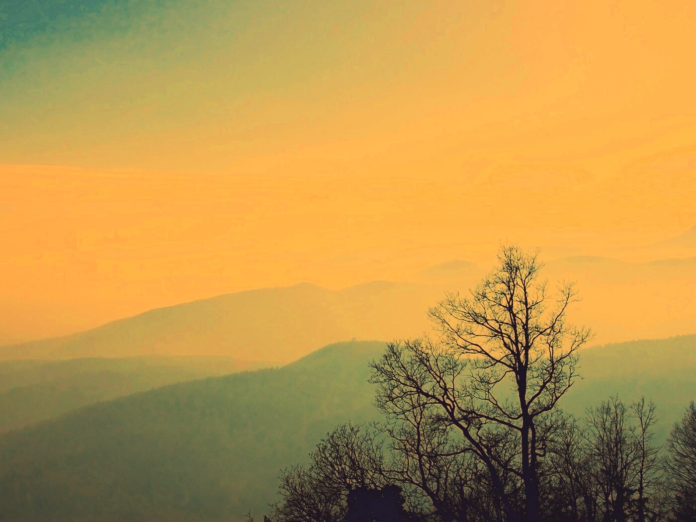 Голубые горы обои