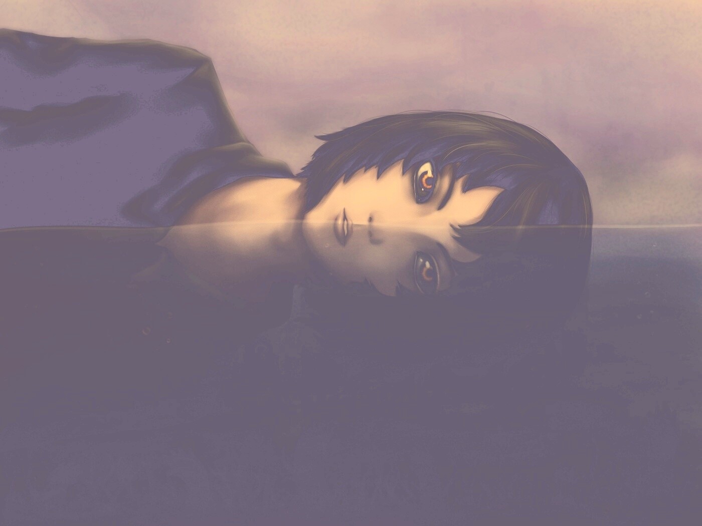 Девочка в воде обои