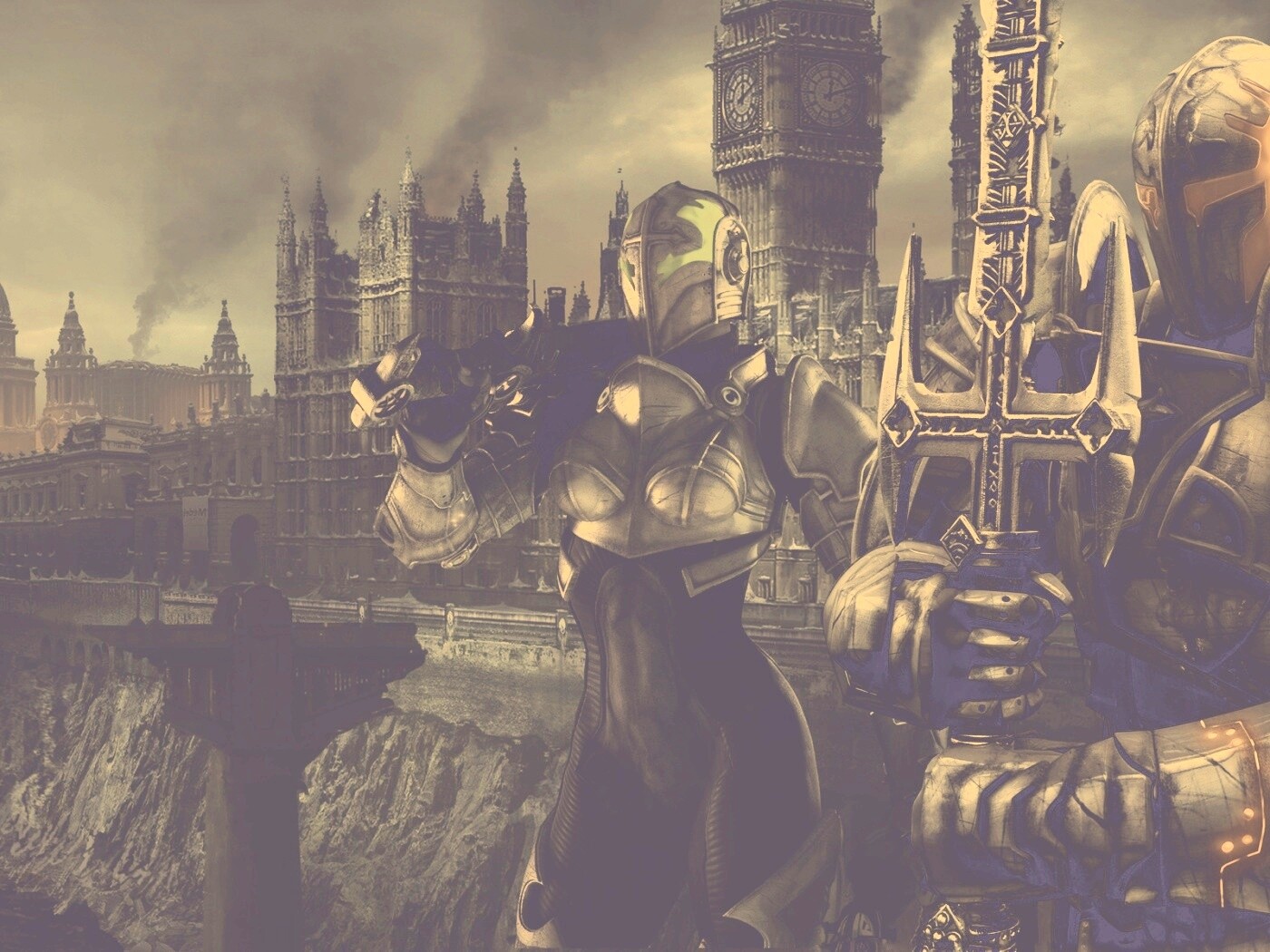 Постапокалиптический Лондон из игры обои