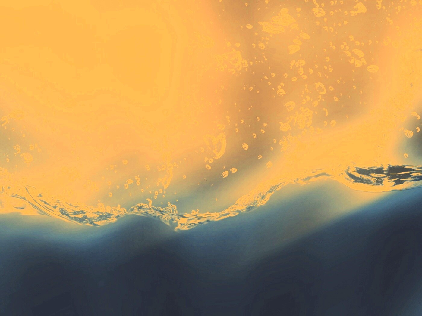 Пузырьки в воде обои