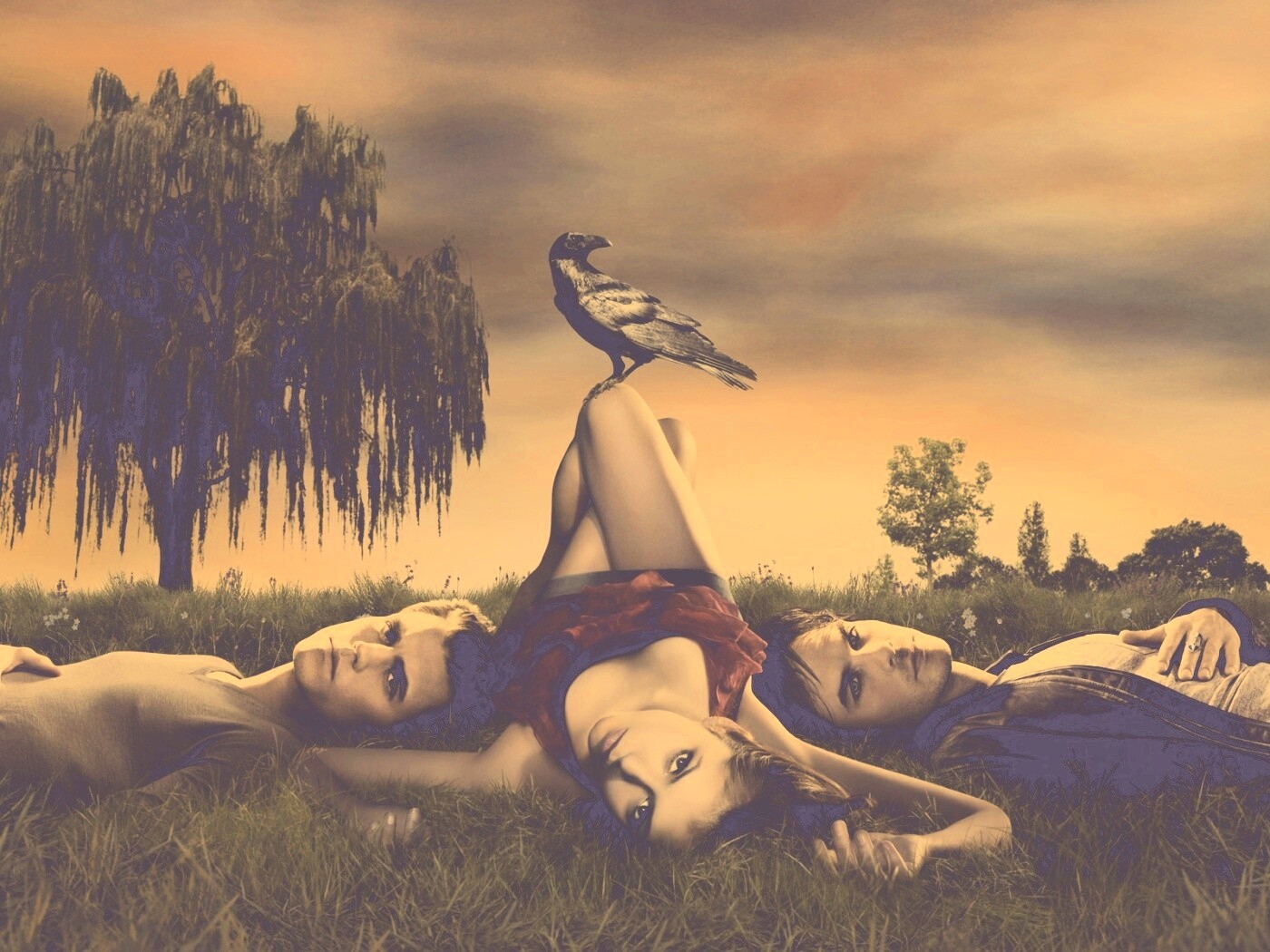 Герои сериала Дневники Вампира обои