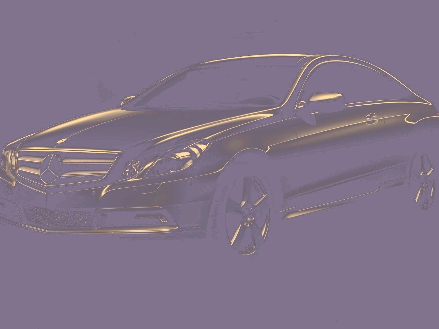 Черный Мерседес обои