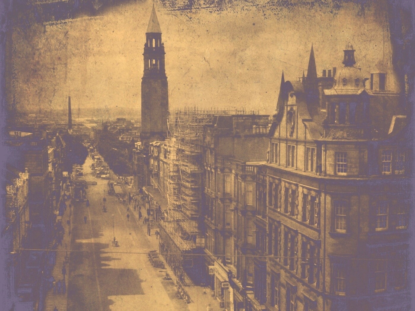 Старинное фото города обои