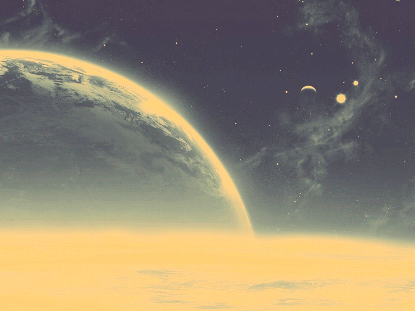 Планета за горизонтом обои