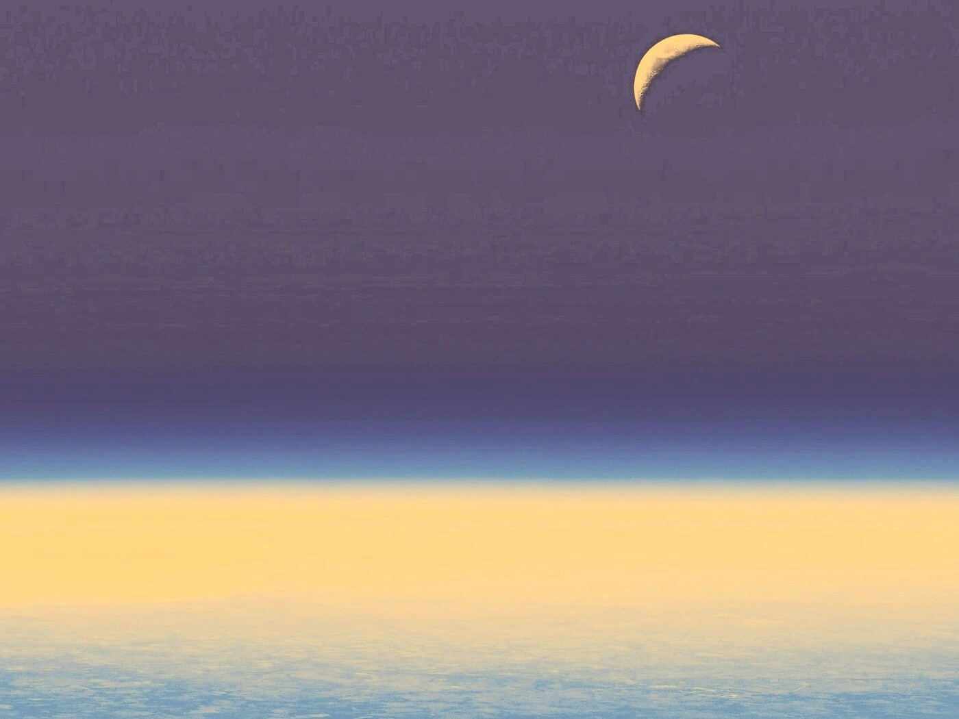 Луна над горизонтом обои