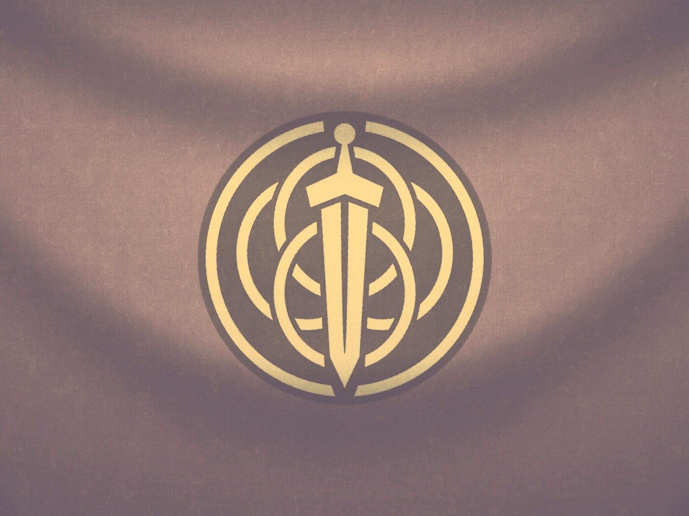 Меч на фоне колец обои