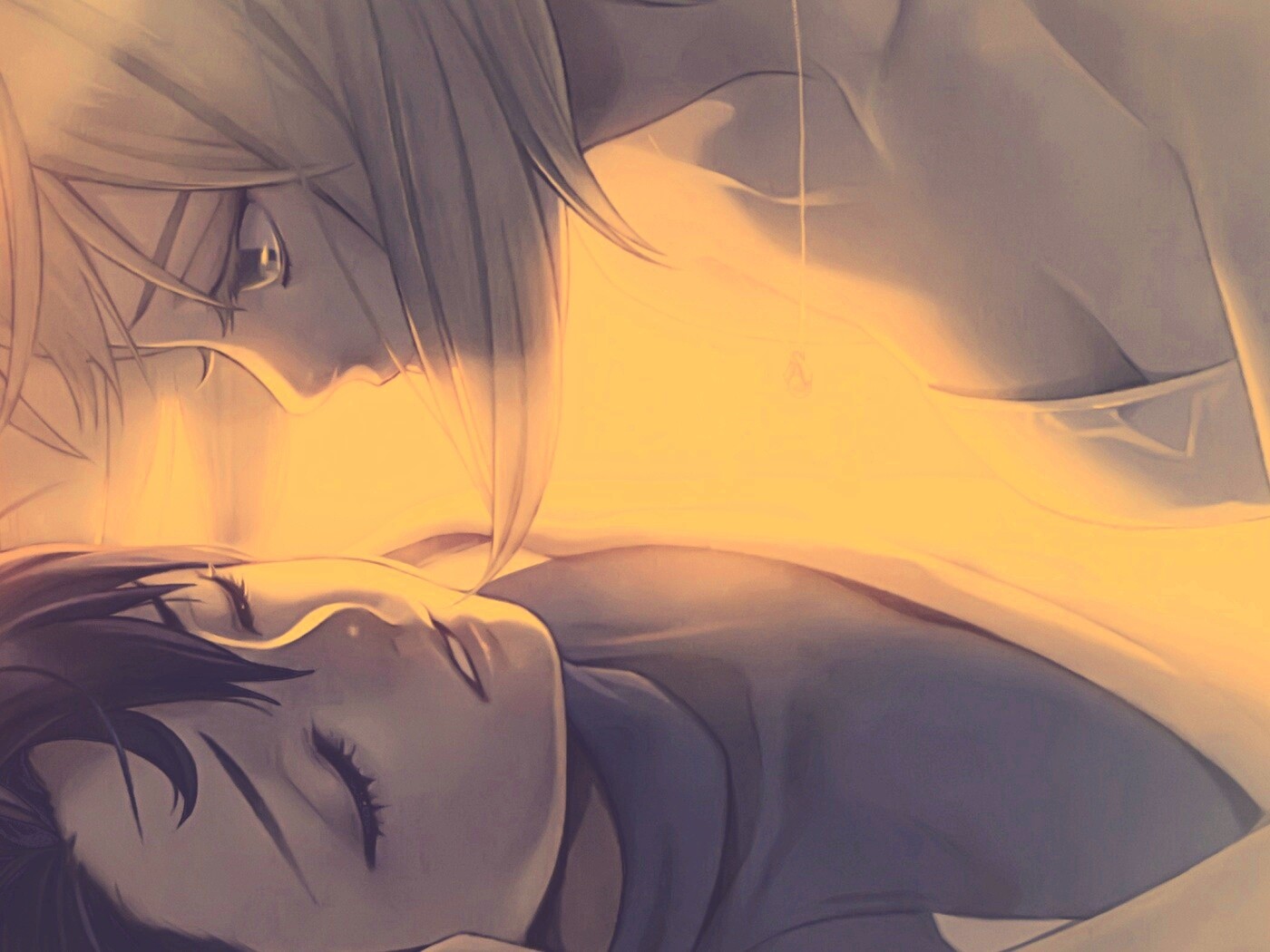 За секунду до поцелуя обои