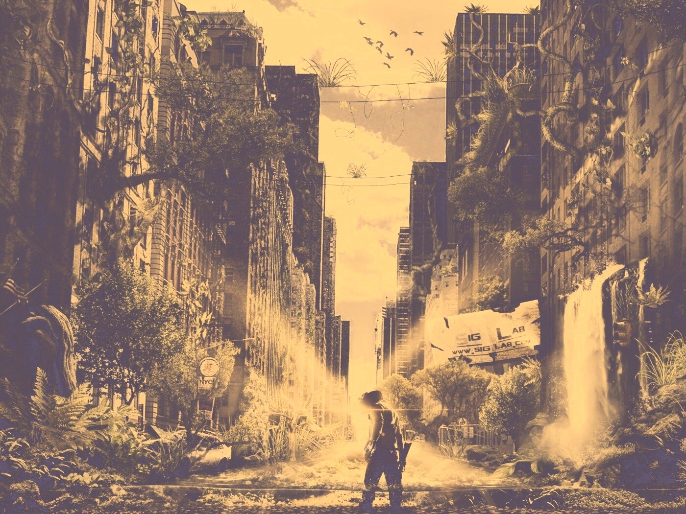 Постапокалиптический мир обои