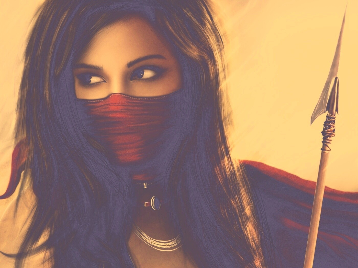 Девушка - ассасин обои