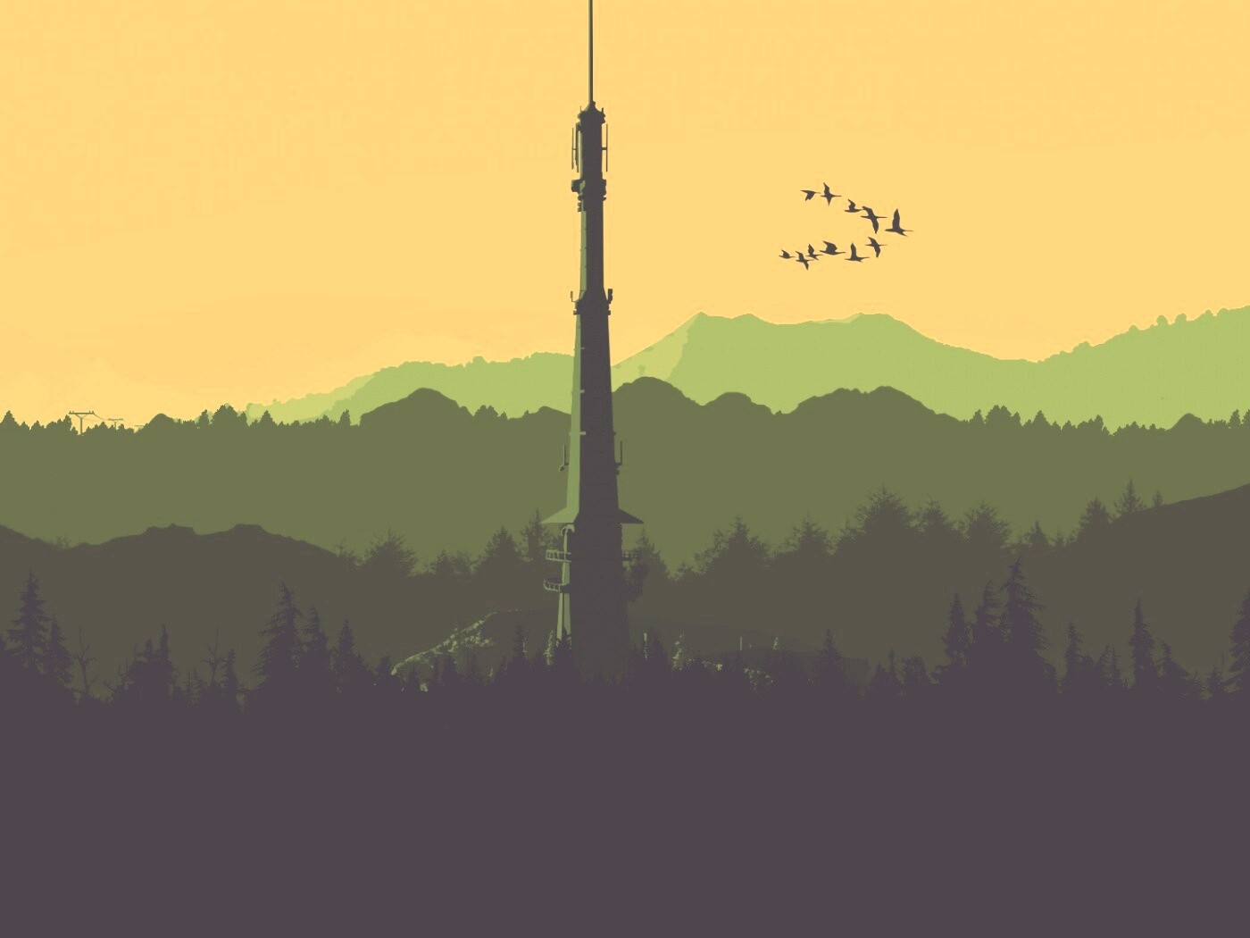 Зеленые горы обои