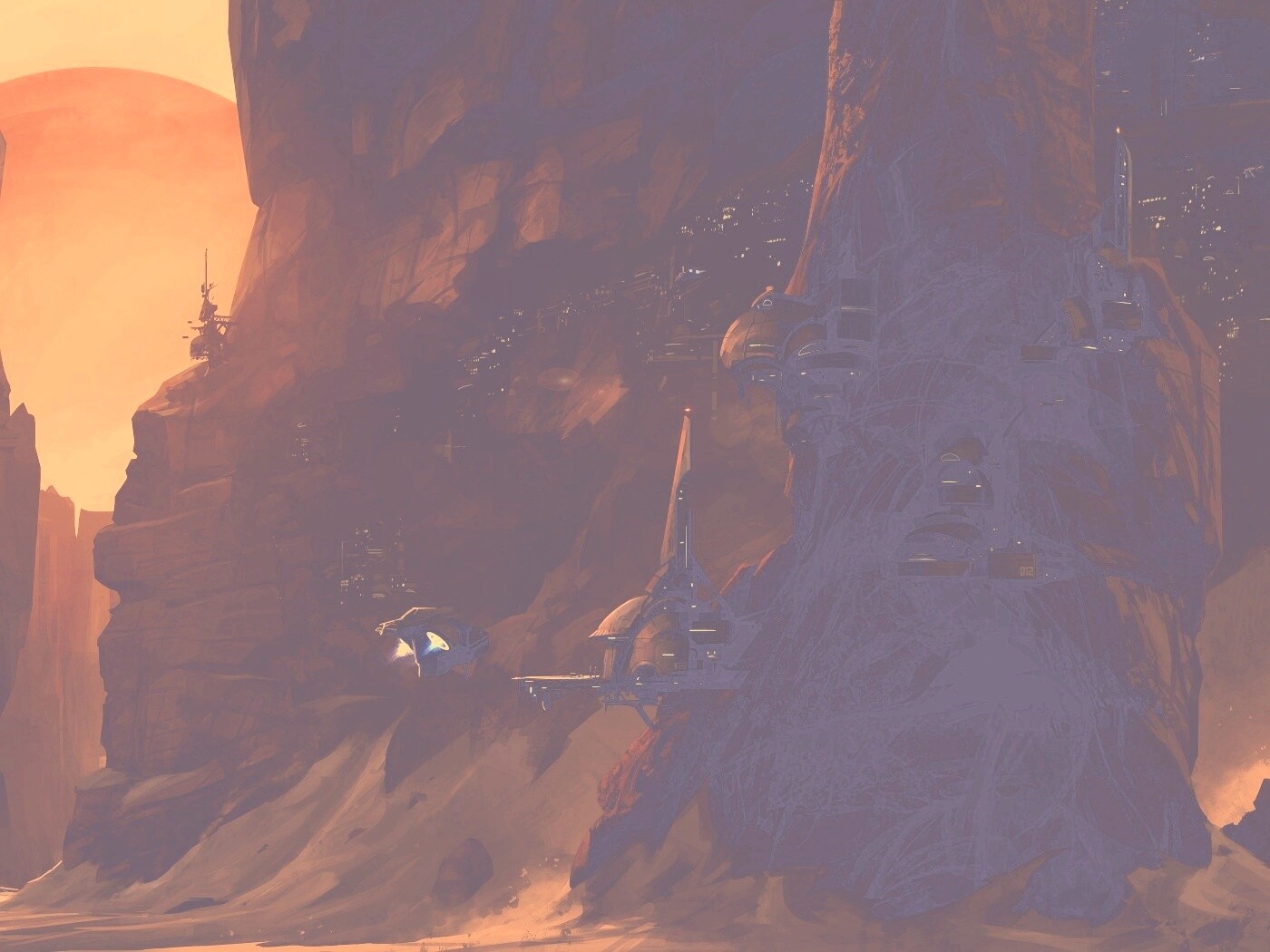 Красные горы обои