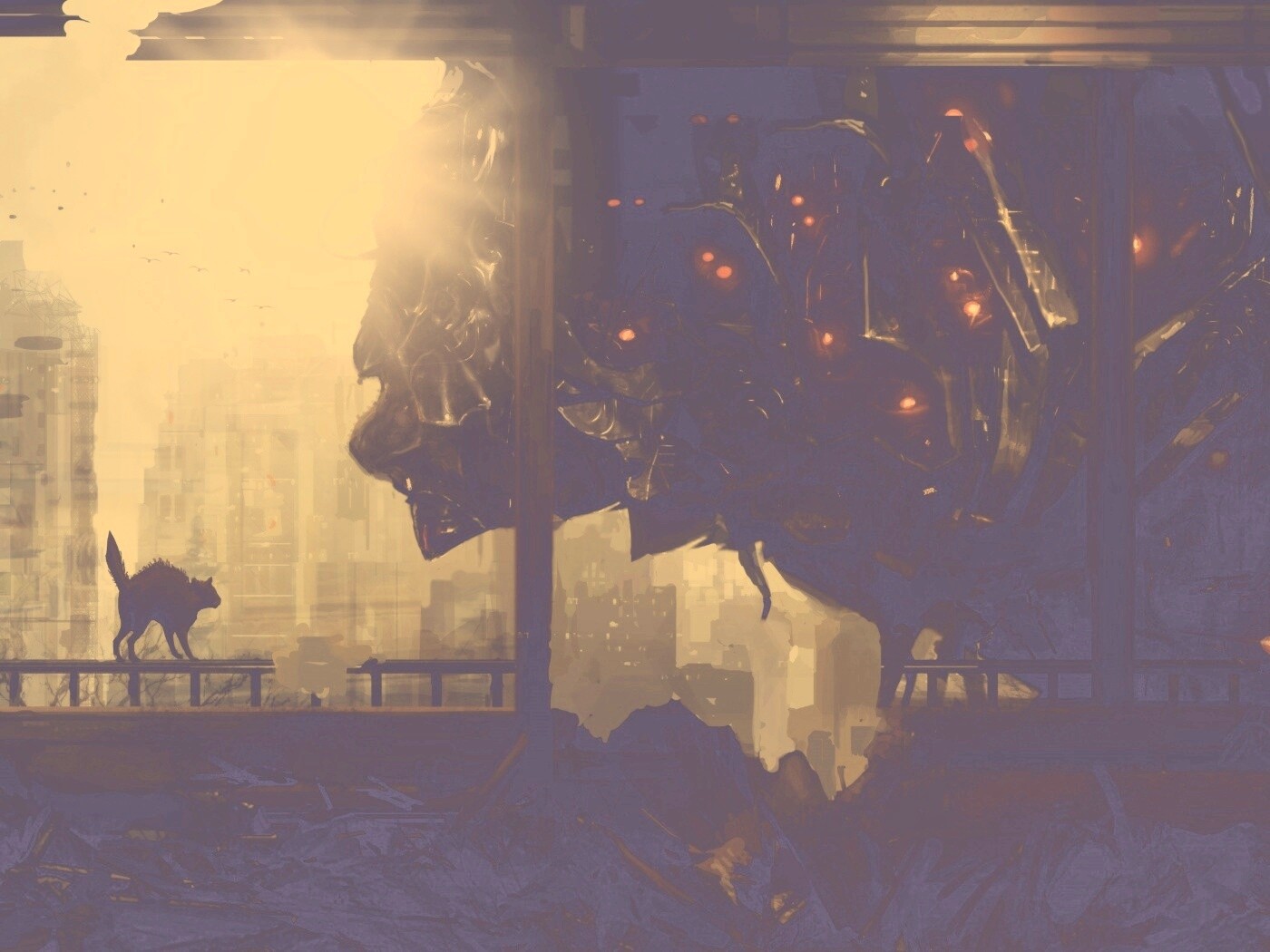 Кошкино удивление обои