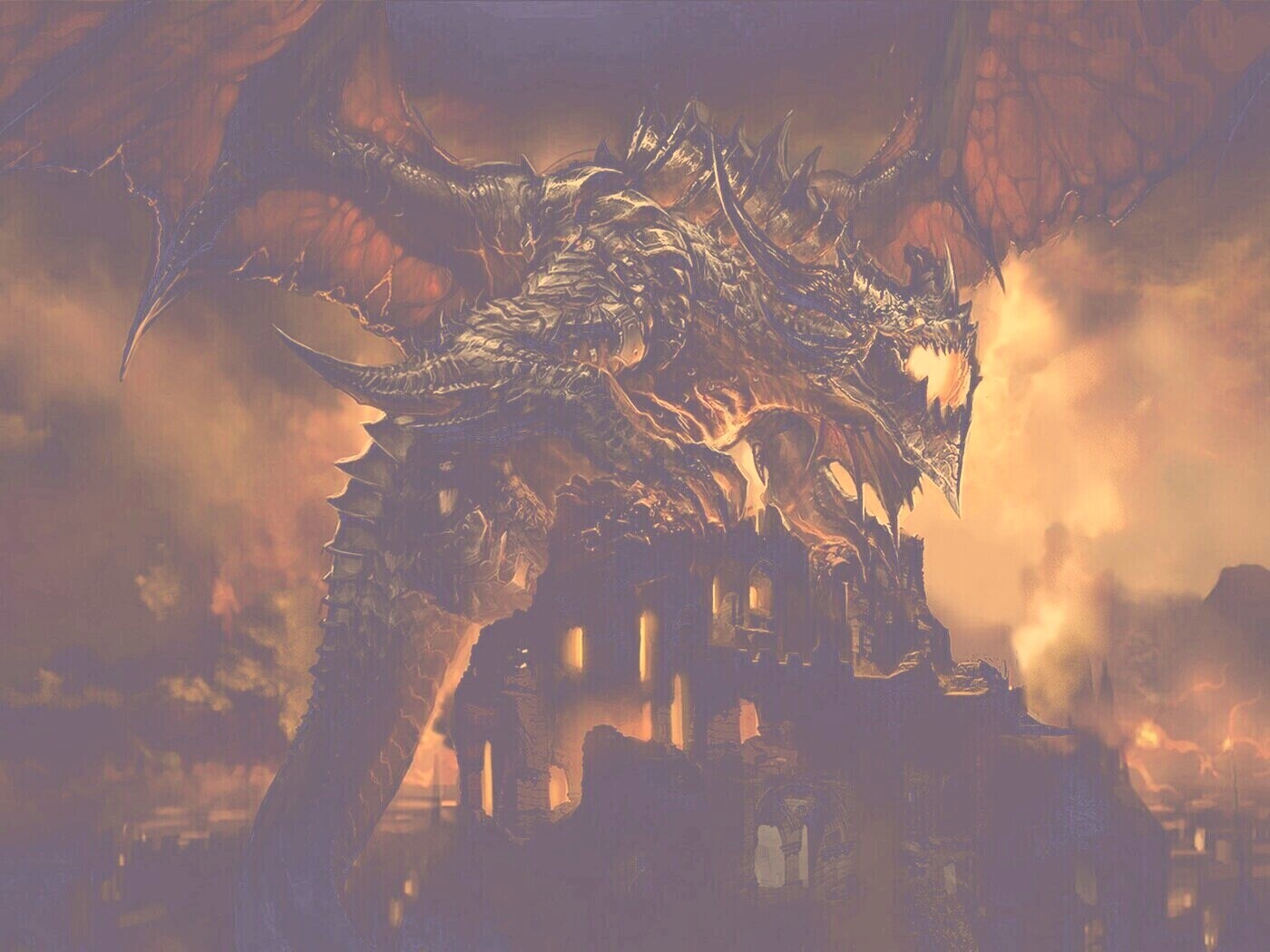 Огромный дракон обои