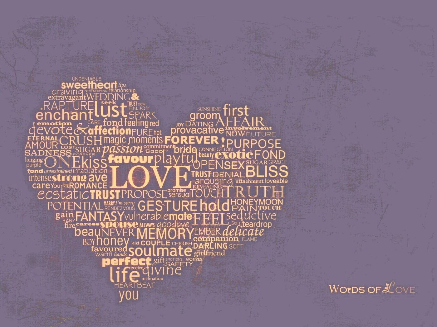 Слова любви обои